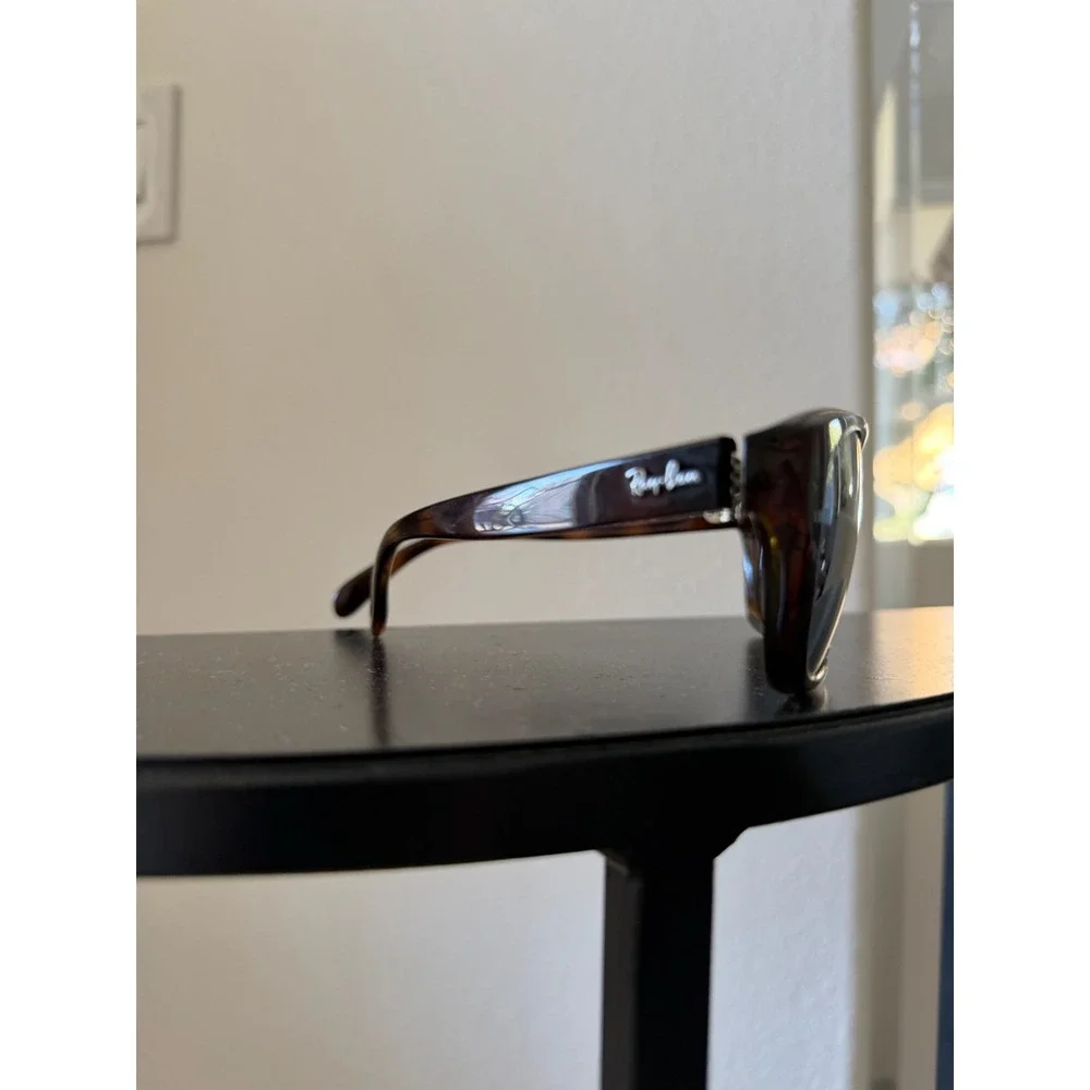 Ray-Ban RB4161 710 Tortoise Square Sunglasses Women 59mm Green Lens